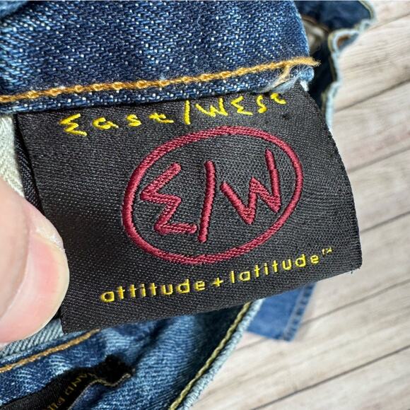 East West East/West Distressed Button Fly Mens Denim Jeans Size 38 *Flaws* - Picture 15 of 16